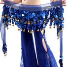 Lenço de quadril Belly Dance WEKIOOBON Sweet Bling Sequins Coins Lenço de quadril Belly Dance WEKIOOBON Sweet Bling Sequins Coins