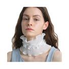 Lenço De Renda Feminino Primavera Verão Multifuncional Versátil Com Gola De Camisa E Borda Franzida