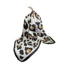 Lenço De Seda Com Estampa De Leopardo Para Mulheres, Faixa De Cabelo Quadrada, Lenço De Pescoço, Lenço De Seda Com Estampa De Leopardo Para Mulheres, Faixa De Cabelo Quadrada, Lenço De Pescoço,
