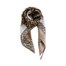 Lenço De Seda Com Estampa Paisley Para Mulheres, Design Luxuoso, Pequeno E Fino, Protetor Solar Para