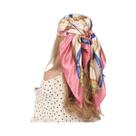 Lenço De Seda Feminino 90x90cm, Quatro Estações, Hijab, Bandana, Envoltório De Cabelo, Foulard