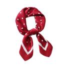 Lenço De Seda Feminino De 70cm Com Estampa De Poá, Imitação De Lenço Quadrado, Acessório De