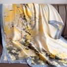 Lenço de Seda Feminino Luxo - Macio, Suave, 85x180cm - Ideal para Praia