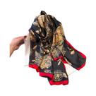 Lenço De Seda Grande 180x80cm Para Mulheres, Estampa Elegante, Xale Longo, Ideal Para Viagens De Lenço De Seda Grande 180x80cm Para Mulheres, Estampa Elegante, Xale Longo, Ideal Para Viagens De