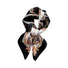 Lenço De Seda Luxuoso Feminino 70x70cm, Estilo Praia, Bandana Para Cabelo, Lenço De Pescoço, Hijab,