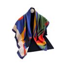 Lenço De Seda Luxuoso Feminino 90x90cm Primavera Verão Macio Muçulmano Para Cabeça Xale Praia