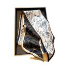 Lenço De Seda Luxuoso Feminino Com Estampa De Cavalo, Fita Fina Longa Para Pescoço, Cabelo E Bolsa
