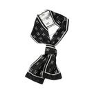 Lenço De Seda Luxuoso Para Mulheres 15x145cm, Xale Casual De Moda, Bandana Hijab
