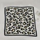 Lenço De Seda Retrô Com Estampa De Leopardo De 70cm Para Mulheres, Acessório De Moda Versátil Para