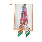 Lenço De Seda Versátil Para Mulheres 5x90cm, Decorativo, Longo, Para Presentes Por Atacado