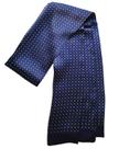 Lenço de seda XUYUZUAU 100% seda para homens de dupla camada azul flor