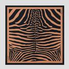 Lenço Dudalina Zebra In26 Marrom Feminino