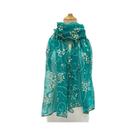 Lenço Elegante Leve De Seda Com Renda Feminino Hijab 2024 Estampado Lenço De Pescoço Xale Faixa De