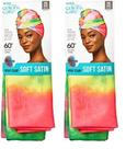 Lenço envolvente KISS COLORS & CARE Soft Satin Tie Dye Fashioning