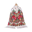 Lenço Feminino Vintage Floral De Luxo Com Borlas Para Outono/Inverno - Estilo Hijab E Bandana