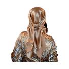 Lenço Hijab De Seda Satinada 90x90cm Para Mulheres, Xale Liso, Faixa De Cabeça, Bandana Islâmica Lenço Hijab De Seda Satinada 90x90cm Para Mulheres, Xale Liso, Faixa De Cabeça, Bandana Islâmica