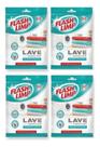 Lenço Lave Sem Manchar Anti Mancha Flash Limp Kit Com 4