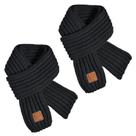 Lenço LO SHOKIM Kids Winter Kids, pacote com 2 cachecóis (preto+preto)