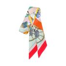 Lenço Longo De Seda Feminino 2024, Faixa Estreita, Gravata, Acessórios Para Bolsa, Bandana,