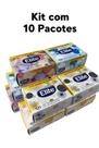 Lenço Papel Folha Dupla 21 x 12,7 cm Sortidos Kit c/ 10 Pct