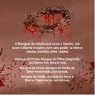 Lenço Personalizado Oração Sangue de Cristo
