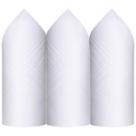 Lenço Premier 100% Algodão Branco C/3 39 x 39 cm - 344