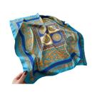 Lenço Quadrado De Seda 70x70cm Com Estampa Fashion Para Todas as Estações, Faixa De Cabelo, Xale