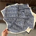 Lenço Quadrado De Seda Luxuosa Para Mulheres, Estampado, Para Enrolar No Pescoço, Lenço De Cabeça,