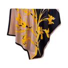 Lenço Quadrado De Seda Luxuoso Feminino 90x90CM, Macio E Elegante, Estampa Floral, Xale, Bandana,