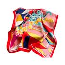 Lenço Quadrado De Seda Luxuoso Feminino, Lenço De Cetim Para Pescoço, Xale De Mão E Pulso, Estampas
