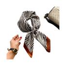Lenço Quadrado De Seda Luxuoso Feminino Para O Verão, Hijab, Lenço De Pescoço, Faixa De Cabelo,