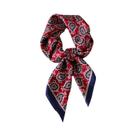 Lenço Quadrado De Seda Luxuoso Para Mulheres, Hijab De Cetim, Faixa De Cabelo, Tiara De Fita