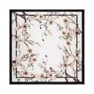Lenço Quadrado De Seda Satin Com Estampa De Rosas 85x85cm Para Mulheres Muçulmanas, Bandana Para