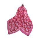 Lenço Quadrado Feminino De Seda Sintética Com Estampa LOVE, Bandana Respirável Para Cabelo E Faixa