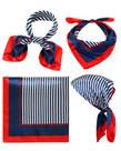 Lenço SATINIOR Sailor Stain Flight Attendant para mulheres x cm Lenço SATINIOR Sailor Stain Flight Attendant para mulheres x cm