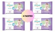 Lenço Toalha Umedecida Meu Bebe Soft 200 Folhas Pack 4x50
