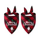 Lenço Triangular De Natal Para Pets, Bandanas Ajustáveis Para Cães Pequenos E Grandes, Decoração