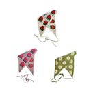 Lenço Triangular De Tricô Feminino Da Moda, Acessório De Cabelo Versátil Com Estampa De Morango
