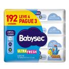 Lenço Umedecido Babysec Galinha Pintadinha Ultra Fresh com Aloe Vera Sem Álcool Embalagem Econômica 192 unidades Lenço Umedecido Babysec Galinha Pintadinha Ultra Fresh com Aloe Vera Sem Álcool Embalagem Econômica 192 unidades