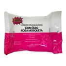 Lenço Umedecido Demaquilante Limpeza Facial Maquiagem Skincare Super Poderes Com 25 Unidades Opções:Rosa Mosqueta