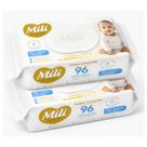 Lenço Umedecido Mili Love & Care Premium 2 Pacotes c/ 95 Super Macias (0% álcool etílico e parabenos)
