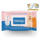 Lenço Umedecido Para Cães e Gatos Chamego 50 Folhas