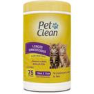Lenço Umedecido para Gatos 75 Un - Pet Clean