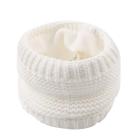Lenço XIAOHAWANG Baby Winter Warm Knit com forro de pelúcia branco