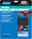 Lençóis abrasivos Symantec Norton Sandwet 400 Grit 23x28cm, pacote com 5