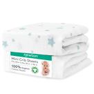 Lençóis com elástico Newton Baby Mini Crib Organic 24" x 38", pacote com 2
