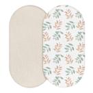 Lençóis com elástico, pacote com 2 peças LYRICHOM BABY Muslin 84x43x10 cm