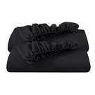 Lençóis com elástico, pacote com 2 unidades, Bare Home Twin XL, pretos