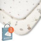 Lençóis com elástico Tutti Bambini Cocoon Bamboo Viscose, pacote com 2