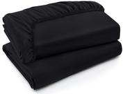 Lençóis com elástico Utopia Bedding Twin XL Black, pacote com 2 unidades de microfibra